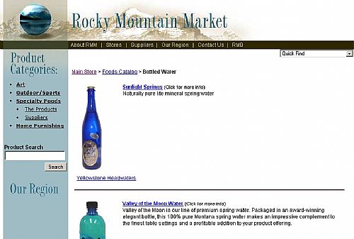 RMM Online Store - Product Listing